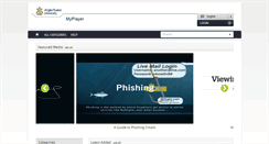 Desktop Screenshot of myplayer.anglia.ac.uk